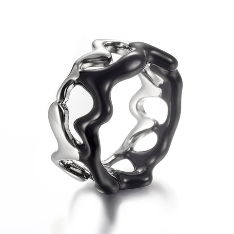 Chiaroscuro Contour Ring