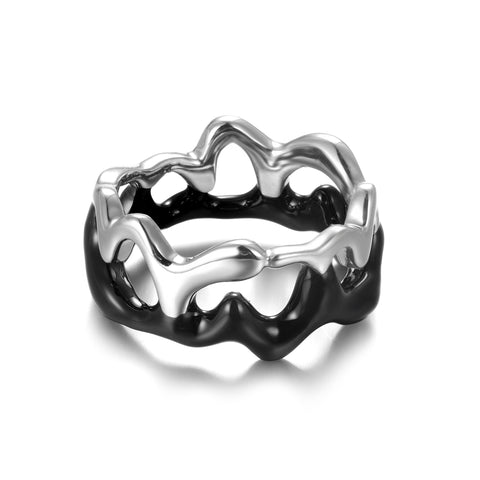 Chiaroscuro Contour Ring