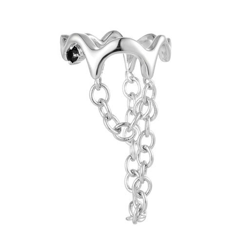 Silver Tides Cascade Ring